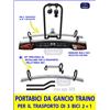 - F/LLI MENABO' Portabici da Gancio Traino Porta Bici per auto Porta Bici per 3 Biciclette