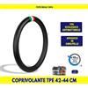 Autokit Coprivolante Universale Similpelle nero 42 44 cm Camion Kit Per sterzo truck set