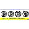 Autokit 4 COPRICERCHI BORCHIE cerchio 15" COPPE RUOTA UNIVERSALI