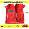 AccessoriAuto Interni Fiat 500 Pianale Moquette Velluto Rosso Epoca F L R Tappeto Rivestitment