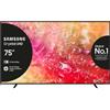 Samsung TV Crystal UHD 4K 75'' UE75DU7170UXZT Smart TV Wi-Fi Black 2024, Processore Crystal 4K, 4K Upscaling, Slim Look Design, OTS Lite