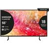 Samsung TV Crystal UHD 4K 55'' UE55DU7170UXZT Smart TV Wi-Fi Black 2024, Processore Crystal 4K, 4K Upscaling, Slim Look Design, OTS Lite