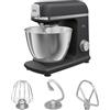 AEG Robot da cucina KM5-1-4BPT, Impastatrice planetaria, Potenza 1200W, Capacità 5L, 6 impostazioni, Nero