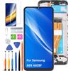 HLYGZX Display Schermo per Samsung A03 A035F A035F/DS A035M con Cornice | con kit di riparazione，PLS LCD，HD Display，Sostituire lo schermo