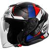 Shoei Casco Moto Jet Shoei J-CRUISE 3 Whizzy TC-10 Bianco Rosso Bl