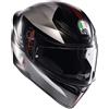 Agv Casco Moto Integrale AGV K1 S LAP Opaco Nero Grigio Rosso