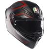 Agv Casco Moto Integrale AGV K1 S SLING Opaco Nero Rosso