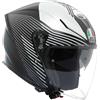 Agv Casco Moto Jet AGV K5 JET EVO CONTROL Opaco Nero Bianco