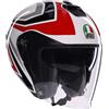 Agv Casco Moto Jet AGV IRIDES TOLOSA Nero Grigio Rosso
