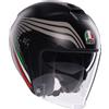 Agv Casco Moto Jet AGV IRIDES BOLOGNA Opaco Nero Tricolore
