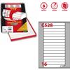 MARKIN Etichetta adesiva C/528 bianca100fg A4 145x17mm c/angoli arrot. (16et/fg) Markin