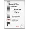 Hama Detroit - Cornice portafoto in alluminio, 21 x 29,7 cm, formato DIN A4, formato orizzontale, da appendere, infrangibile, in alluminio, formato DIN A4, 21 x 29,7 cm, colore: argento
