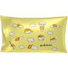 Franco Collectibles - Federa standard in raso effetto seta, motivo Hello Kitty & Friends Gudetama Beauty, 50 x 76 cm, per capelli e pelle, prodotto con licenza ufficiale