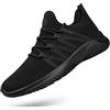 Feethit Scarpe da Corsa Uomo Traspiranti, Leggere, comode, alla Moda, Antiscivolo, Sneakers da Uomo, New Black05, 46 EU, New Black05, 46 EU