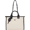 incus, Shopper Bag Donna, Nero Beige