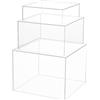 Winter Shore Cubo Espositore Acrilico, Piccolo, Medio, Grande (3 Pezzi)