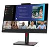 Lenovo ThinkVision T24v-30 Monitor 23.8 IPS 75Hz Full HD 6ms Multimediale Pivot Hub USB HDMI/DisplayPort/VGA