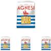 Agnesi Fusilloni Rigati Rigatissime - Pasta di Semola di Grano Duro 100% Italiano, Trafilatura al Bronzo, Confezione in Carta FSC, 500 Grammi (Confezione da 4)