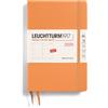 LEUCHTTURM1917 371015 Agenda settimanale Paperback (B6+) 2025, albicocca, inglese