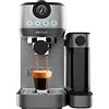 Cecotec Macchina da Caffè Semiautomatica Power Espresso 20 Steel Pro Latte. 1350 W, Thermoblock, ForceAroma da 20 bar, Serbatoio Full-Milk, Instant Cappuccino, Piastra Riscaldatrice per Tazze