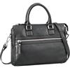 STILORD 'Corrine' Elegante Borsa Cuoio Donna Tracolla Regolabile Borsa Tote Vintage Borsa Spalla Media Borsa a Mano Donna Vera Pelle, Colore:nero