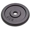 Hobbyesport Coppia Dischi Pesi in Ghisa Nera da 5 Kg Foro 25 mm Alta qualità
