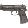 CyberGun - Pistola a molla per softair Taurus PT92 / M9, con culatta in metallo, colore nero, sistema Bax, 0,5 joule
