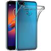 MaiJin Custodia per Motorola Moto E6 Play (5,5 Pollici) Morbido TPU Cover Cristallo di rocca Trasparente Anti Scivolo Protezione Posteriore Cover