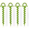 Vastsea 4 Pezzi Picchetti per Tende in Plastica, Robusto, Verde
