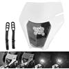 JFG RACING Faro Anteriore Universale Motocross,Mascherina Moto con Faro-Bianco
