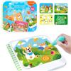 YPLUS Libro da Colorare con Acqua per Bambini, Libri da Colorare Senza Disordine, Giocattoli da Viaggio per Bambini, Libro Magico da Colorare Acqua per Bambini di età 2-4, 1-3, 3-5,Animale