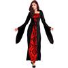 KEEBAX Costume da Vampiro da Donna, Costume da Vampiro per Ragazza, Halloween, Carnevale, Cosplay, Feste a Tema, Gioco di Ruolo (L(165-170 cm))