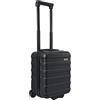 Cabin Max Anode 40x30x20 cm Espandibile 40x30x25 cm bagaglio a mano valigia - leggero, guscio rigido, valigia bagaglio a mano trolley, Trolley rigido sotto il sedile (Nero)