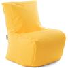 Avalon - Pouf Poltrona Sacco Bambini Lady Jive, Puffo per Sedersi Ergonomico, Pouf a Sacco in Tessuto Antistrappo e Impermeabile, Poltrona a Sacco Moderna, Made in Italy(40x45cm-Giallo Limone)