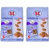Sz - Senza Zucchero Biscotti Strudelini Mela - 200 G (Confezione da 2)