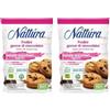 NATTURA Frollini con Gocce di Cioccolato Senza Zuccheri, Biscotti Senza Latte e Uova, con il -30% di Grassi Saturi, Prodotto Vegano Senza Olio di Palma, 200 gr (Confezione da 2)