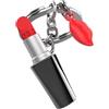 Metalmorphose O meta[l]morphose METALMORPHOSE - Portachiavi rosso labbro, portachiavi Glamour da donna, regalo da donna, rosso, taglia unica