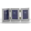Shudehill Giftware Shudehill portafoto Tripla da 5,1 cm x 7,6 cm, Cornice da Viaggio a 3 Vie, Idea Regalo, Argento, Photo Size 2 x 3