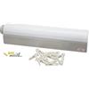 Rayen Stendino, 6 Fili, ABS, Fibra di Polyester, Bianco,griggio, 44X10X6 cm