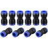 NACX Raccordo rapido da 14 mm, diametro 35/64 OD per collegare raccordi diritti per tubi, connettore pneumatico per linea d'aria, 10 pezzi