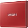 SAMSUNG SSD esterno Samsung T7 500 GB Rosso