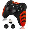 VooFun Controller PC, 2,4G Wireless Controller PS3 Joystick PC con Hall Joysticks, Doppia Vibrazione, Gaming Gamepad per PS3, Windows 7/8/10/11, Steam, Laptop, Raspberry Pi, Android TV, TV Box