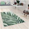 Paco Home Tappeto Cucina Da Esterno Salotto Moderno Balcone Terrazo Con Palme Giungla Motivo Floreale Motivo Boho Verde, Dimensione:80x150 cm, Colore:Verde 4