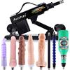 Hismith Auxfun Sex Machine,macchina del sesso per coppia uomo donna, connettore 3XLR,macchina sesso per la penetrazione dell'amore con pistola a pompa con 8 sex toys accessori