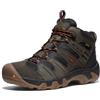 KEEN Headout Mid Waterproof, Scarponi da Trekking Uomo, Black Olive/Fossil Orange, 49 EU