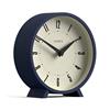 Jones Clocks® Venus Orologio da scrivania | Design moderno a tondo | Blu | Stile retrò per scaffale, tavolo, camino o comodino