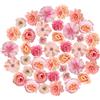 DKDDSSS 40 pcs Teste di Fiori Artificiali - Fiori Finti per Decorazioni, Fiorellini per Bomboniere - Rose Finte per Decorazioni - Decorazione Domestica Festa Casa Nozze - Rosa