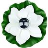 Lychee Luci Galleggianti Solari Esterno, RGB Lotus Flower Wishing Pond Light,IP65 LED Floating Light Impermeabile per Esterne, Giardino, Piscina, Stagno (Bianca)