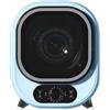 MVXBICIA Piccola asciugatrice 5 kg, condensatore portatile, da parete o da appoggio, mini asciugatrice centrifuga - Capacità di carico 0,8 kg (blu)