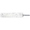 Alberts 843557 - Supporto per recinzione, filettatura in legno, colore: Argento